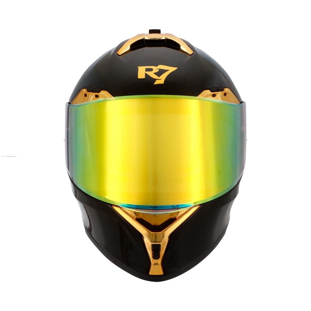 Casco Abatible R7 Racing Nova Doble Mica DOT - Dorado