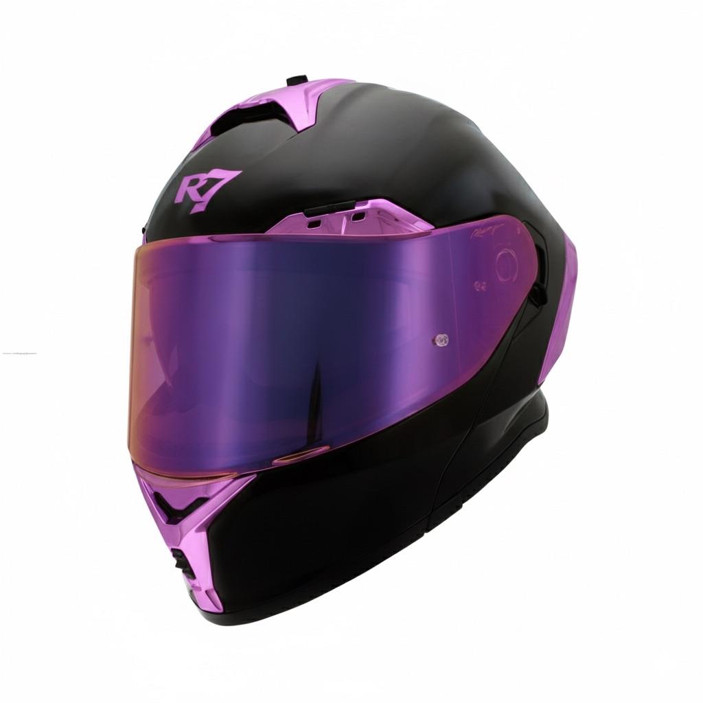Casco Abatible R7 Racing Nova Doble Mica DOT - Morado