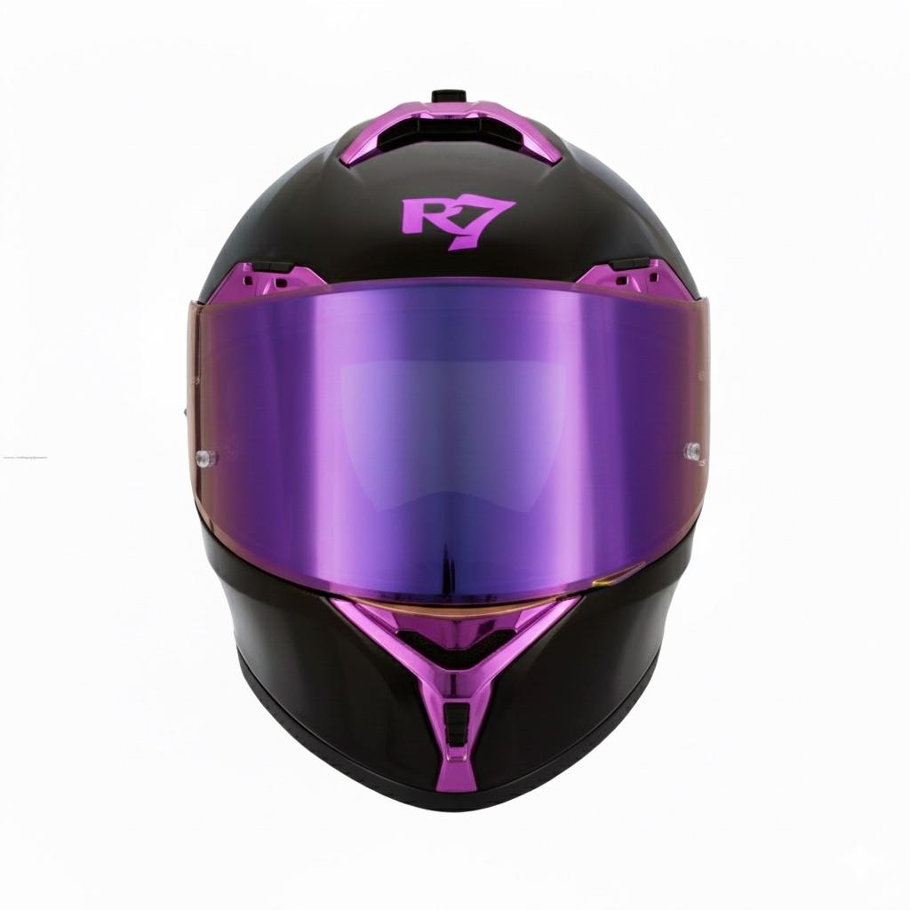 Casco Abatible R7 Racing Nova Doble Mica DOT - Morado