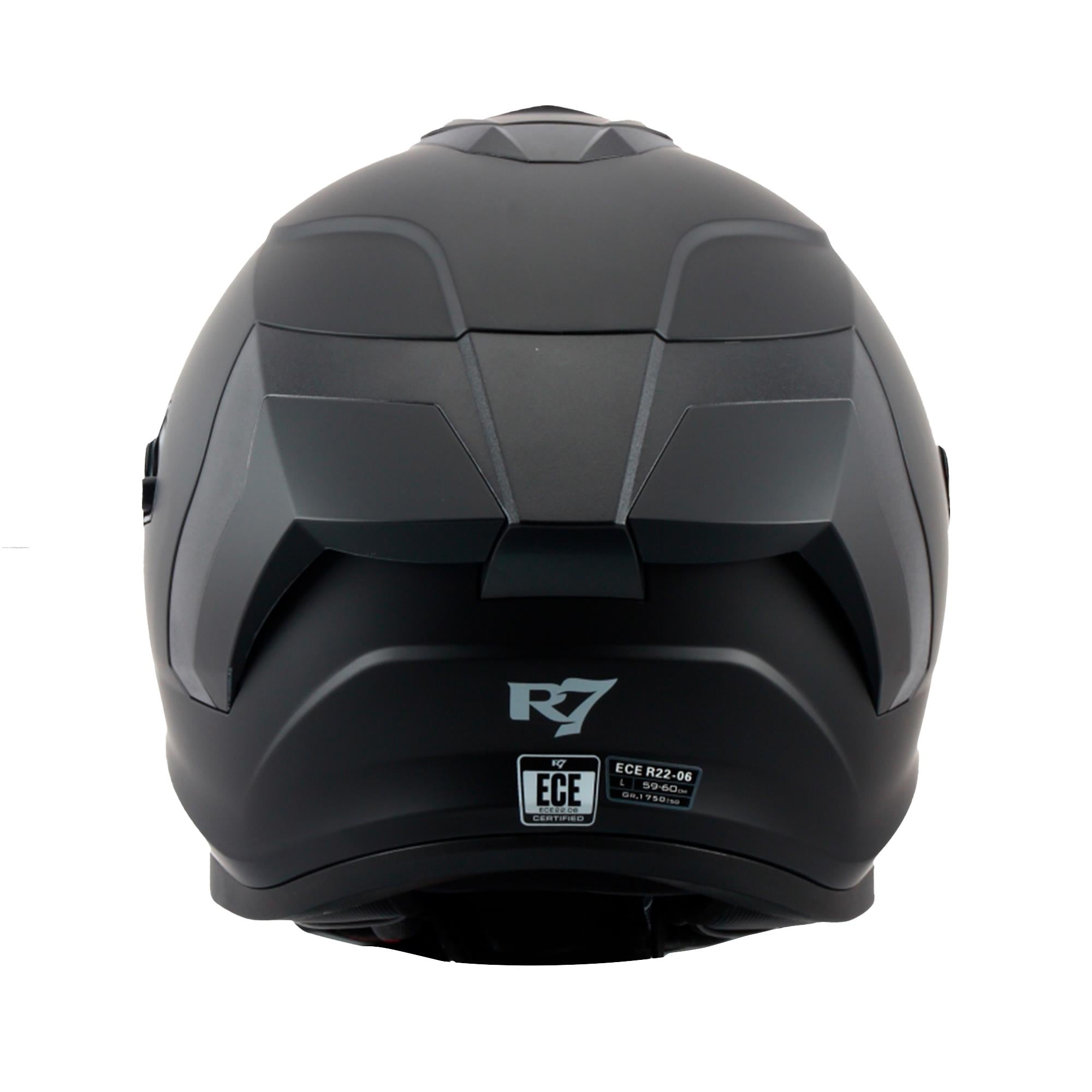 Casco Cerrado R7 Racing Sentry ECE Negro Mate