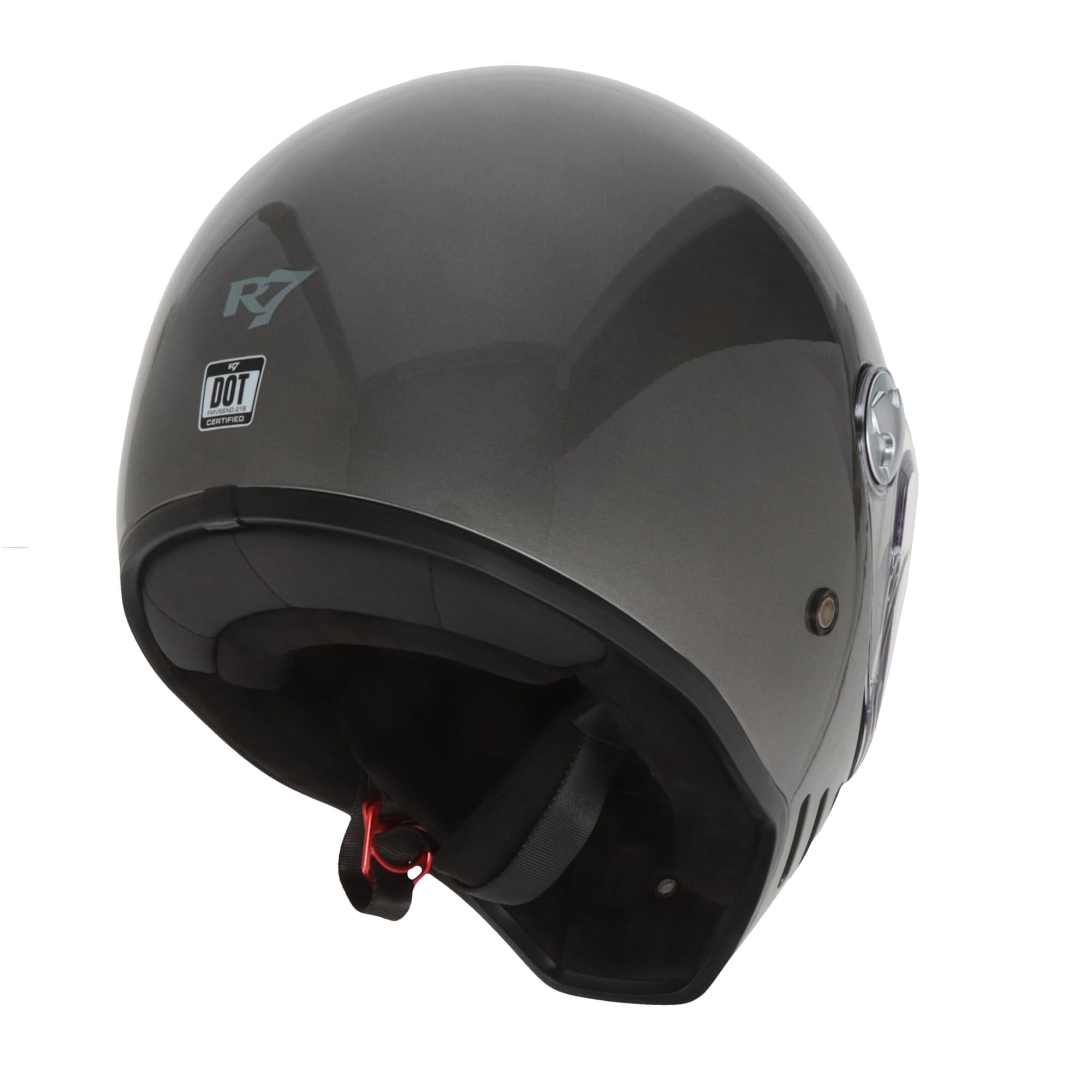 Casco Cerrado R7 Racing Clancy DOT Gris Brillante