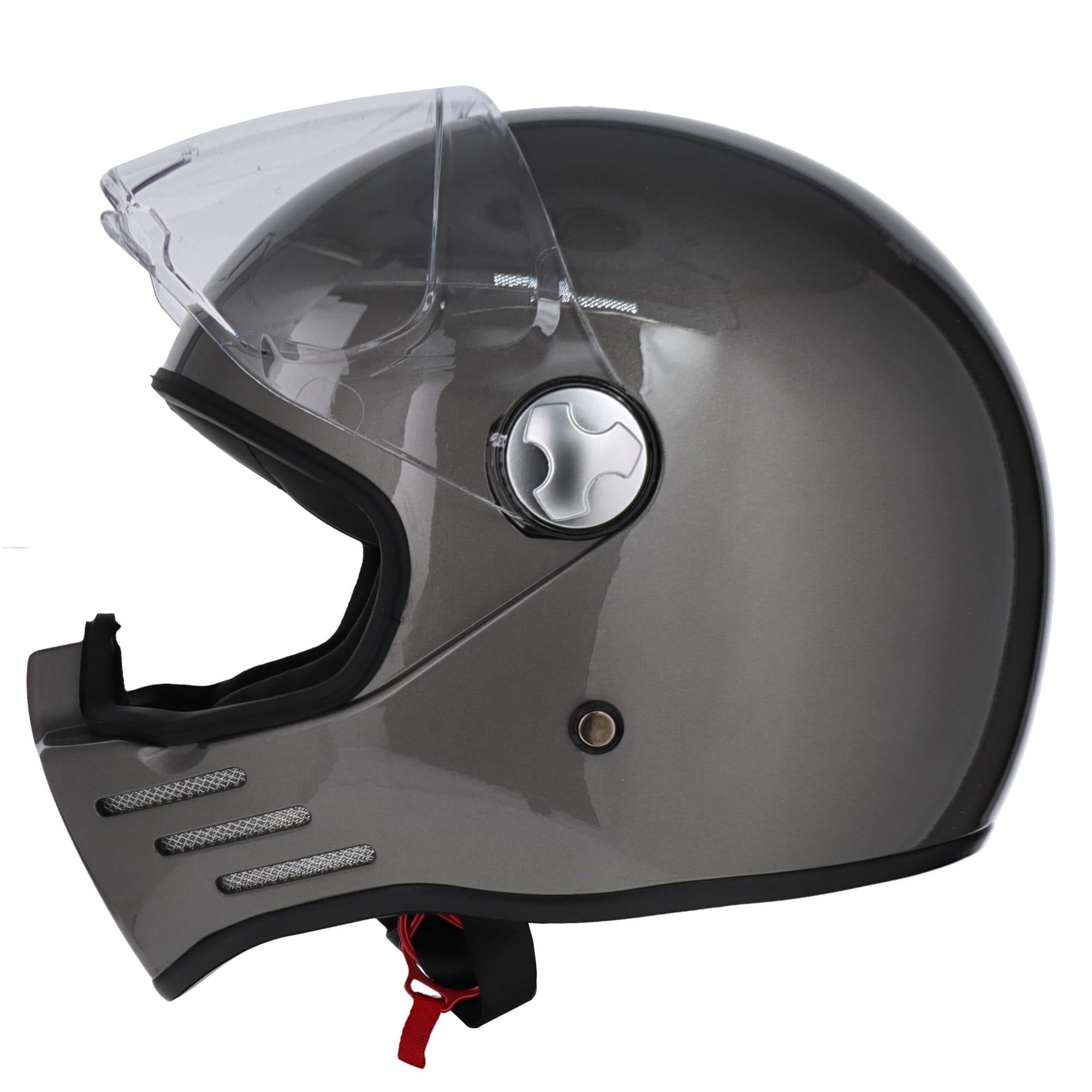 Casco Cerrado R7 Racing Clancy DOT Gris Brillante