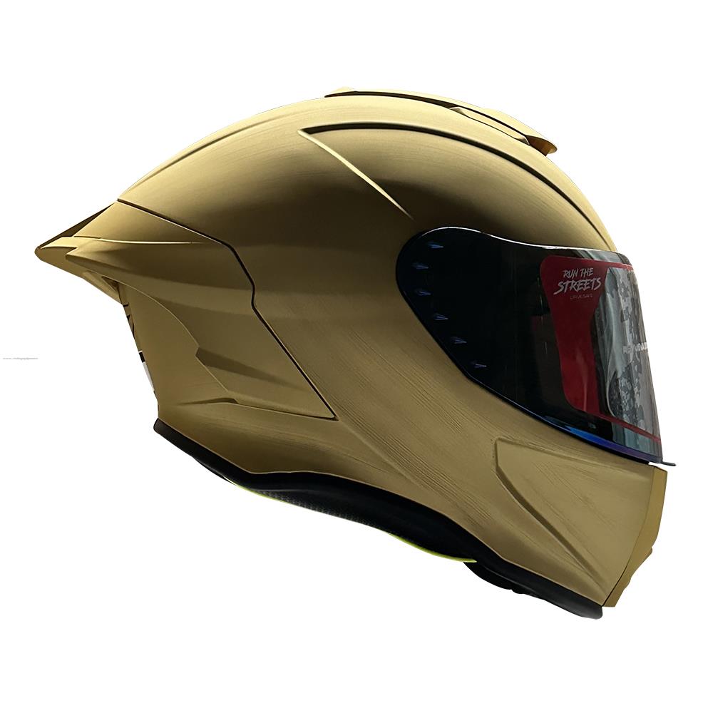Casco Cerrado R7 Racing Badder ECE Dorado