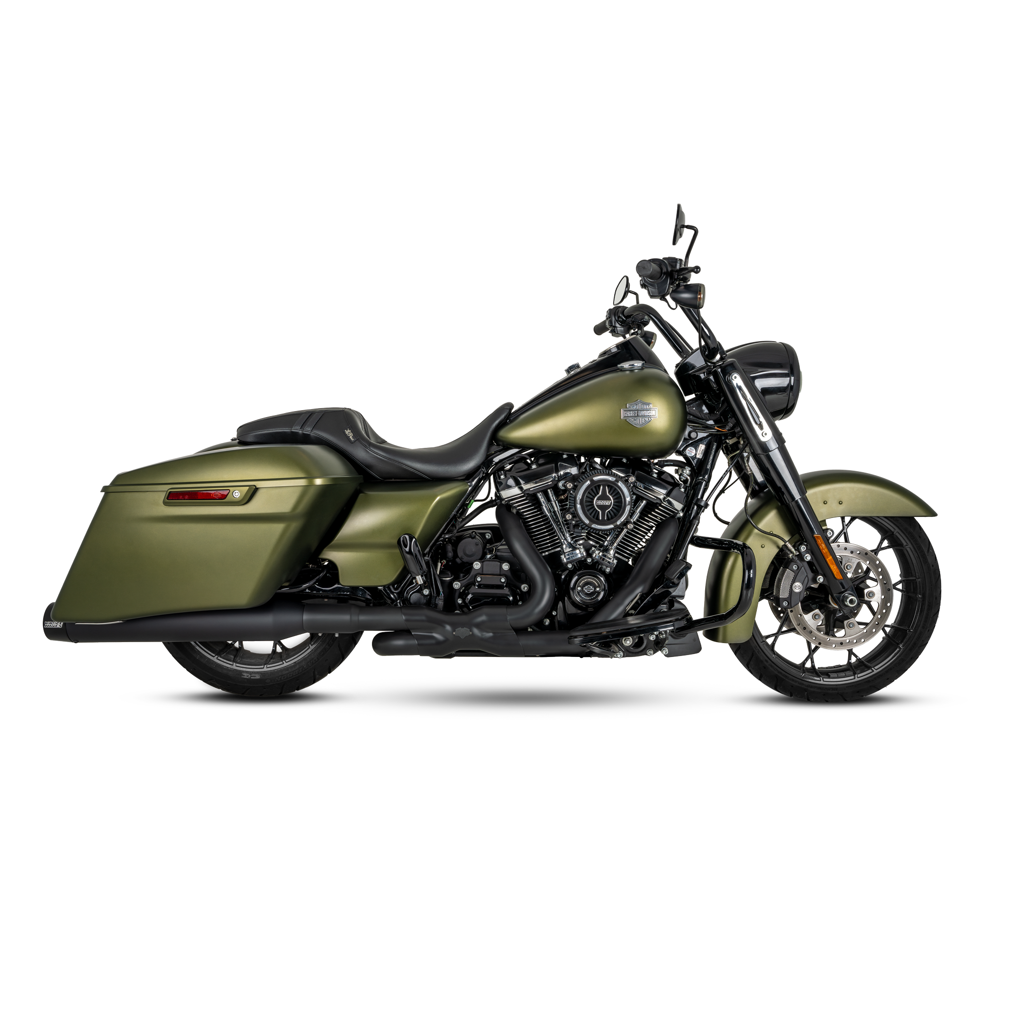 Escape Vance & Hines Blackbird 450 Slip Ons Negro para Harley Davidson '17-'25 Touring (Colas)
