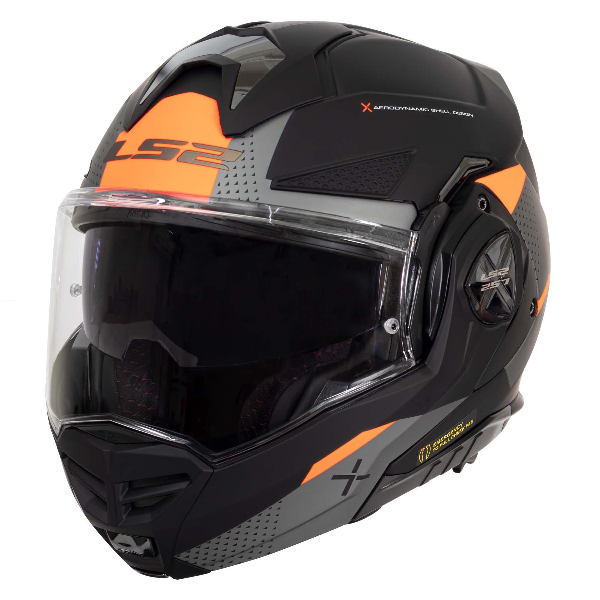 Casco Abatible LS2 Advant X Oblivion Negro Titanium FF901