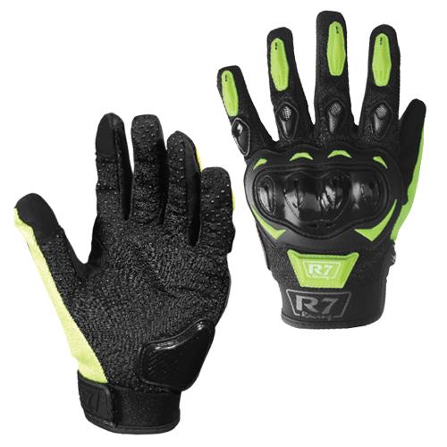 Guantes Vel R7 Racing Amarillo Fluorescente R7-2 Touch