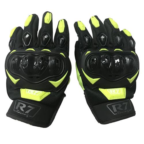 Guantes Vel R7 Racing Amarillo Fluorescente R7-2 Touch