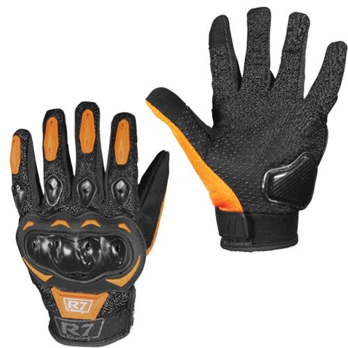 Guantes Vel R7 Racing Naranja R7-2 Touch