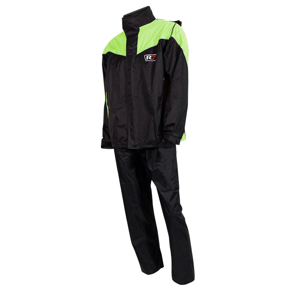 Impermeable R7 Racing Premium Negro & Amarillo