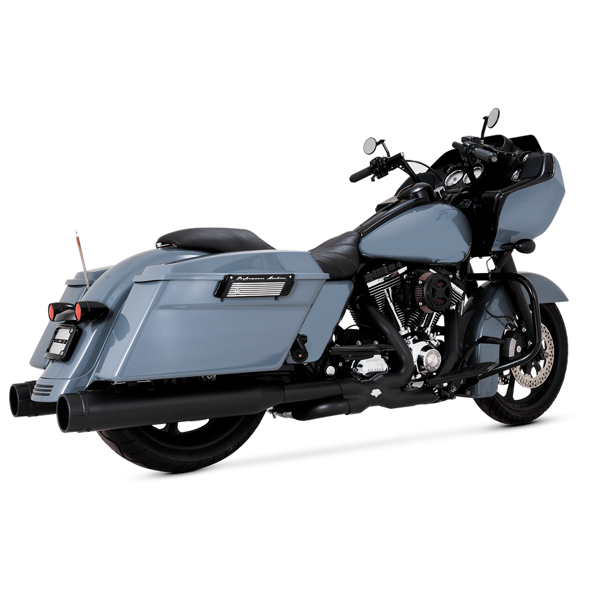 Escape Vance & Hines Torquer 450 Slip Ons Negro para Harley Davidson '95-'16 Touring (Colas)