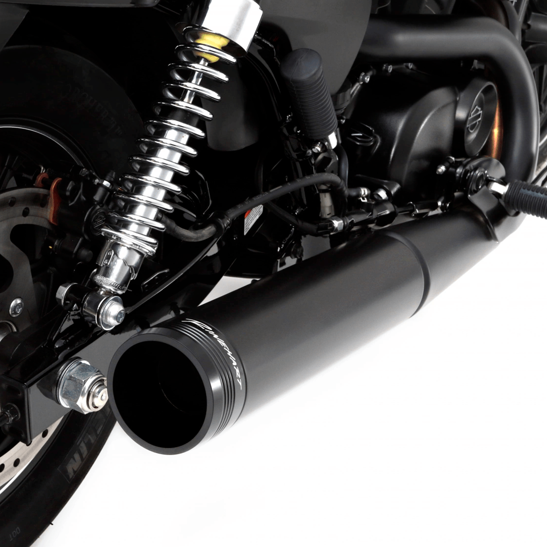 Escape Rinehart Racing 4″ Slip On Negro para Harley Davidson '15-'20 Street 500 & 750