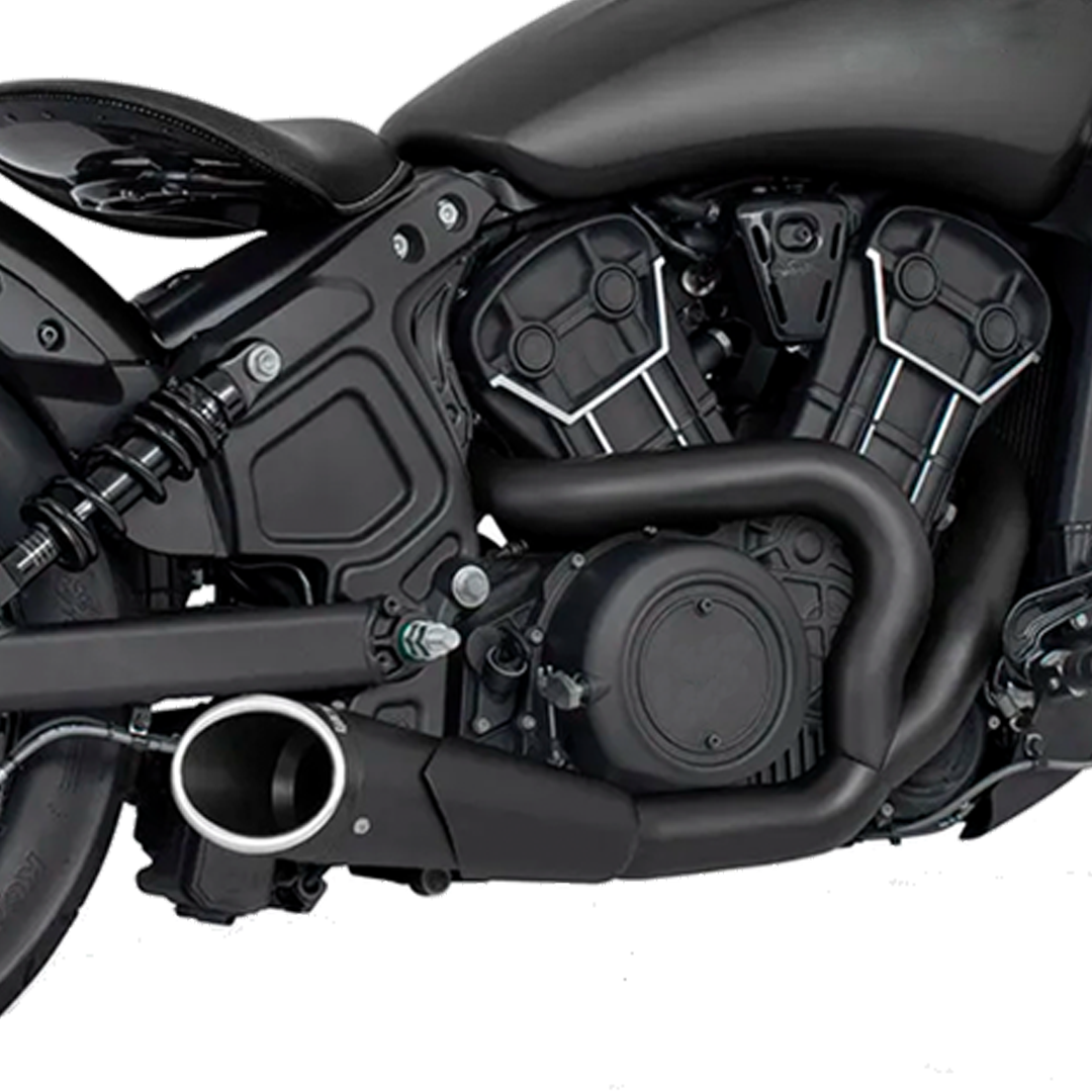 Escape Freedom Performance Combat Negro para Indian '14-'24 Scout / Rogue / Bobber / Sixty (Sistema Completo)