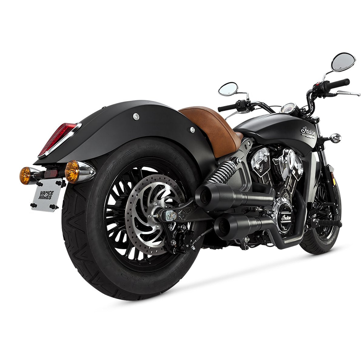 Escape Vance & Hines Hi Output Grenades Negro para Indian '15-'24 Scout (Sistema Completo)