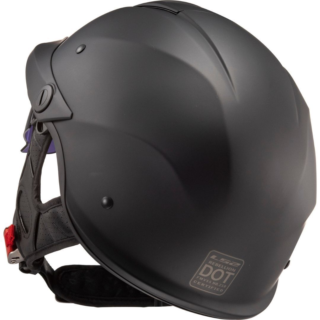 Casco Abierto LS2 Rebellion Negro Mate HH590