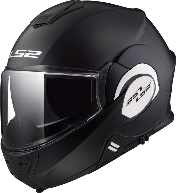 Casco Abatible LS2 Valiant 180 Degrees Solid Negro Mate FF399