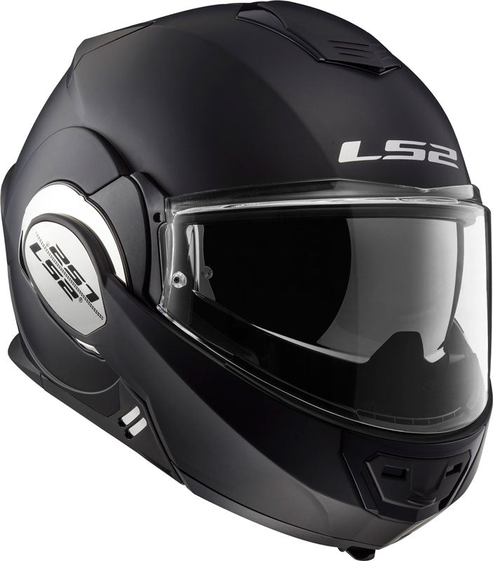 Casco Abatible LS2 Valiant 180 Degrees Solid Negro Mate FF399