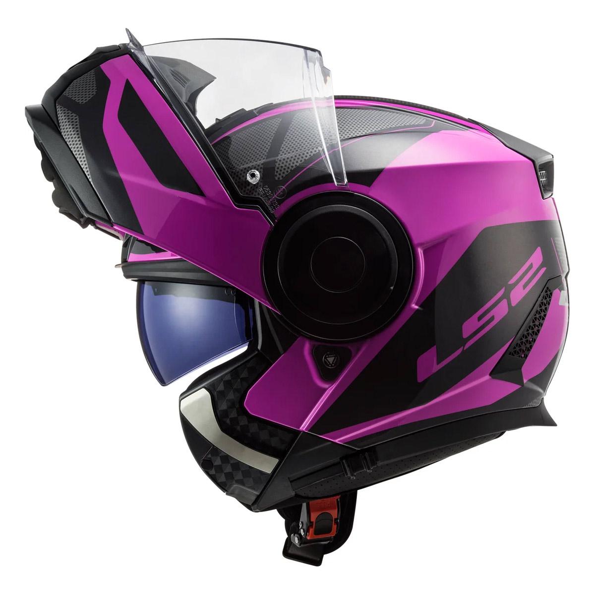 Casco Abatible LS2 Scope Axis Negro / Rosa Titanium FF902