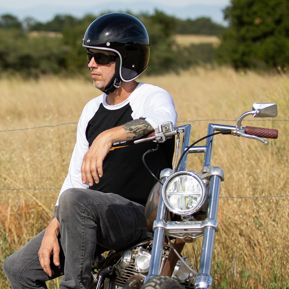 Casco Abierto Biltwell Bonanza Helmet - Gloss Black