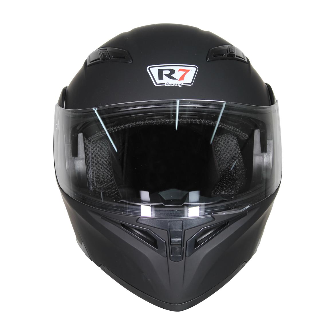 Casco Abatible R7 Racing Unscarred LED Negro Mate DOT