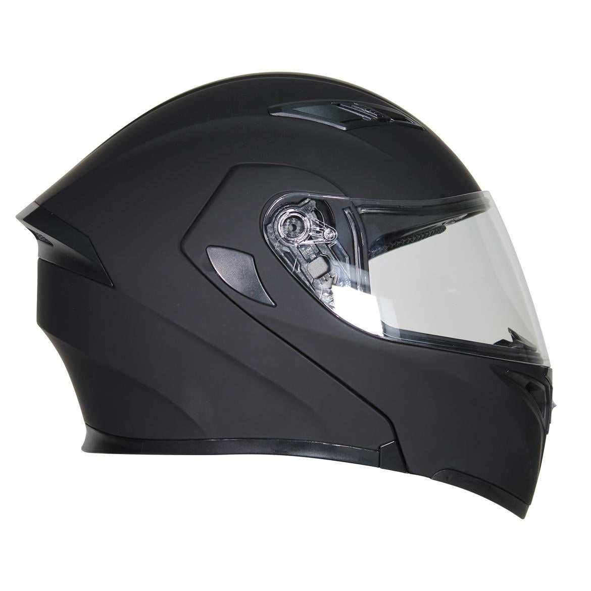 Casco Abatible R7 Racing Unscarred LED Negro Mate DOT