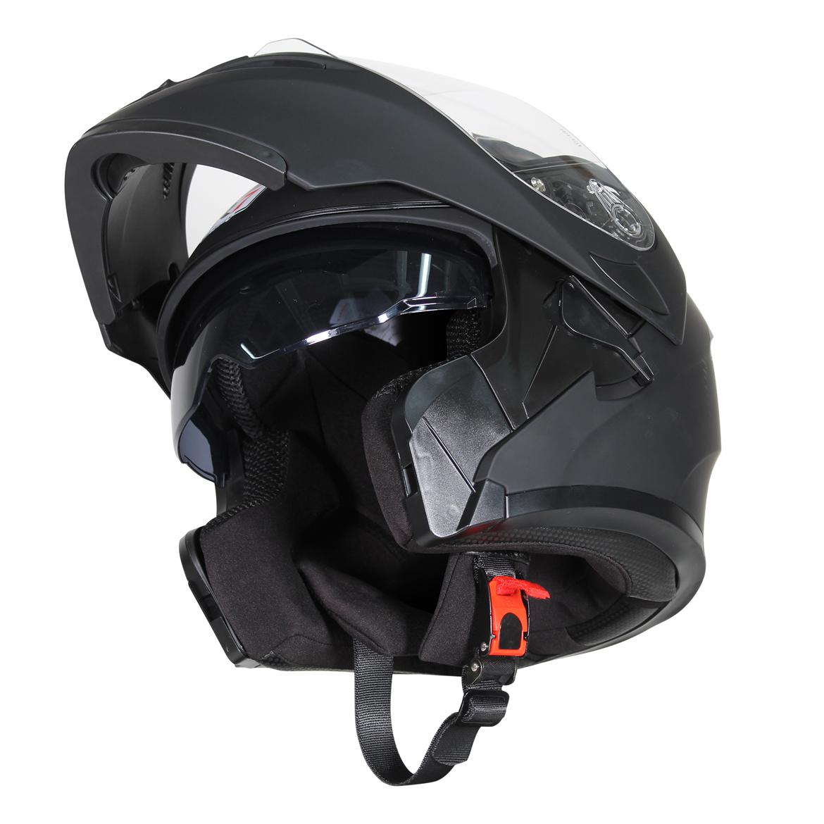 Casco Abatible R7 Racing Unscarred LED Negro Mate DOT