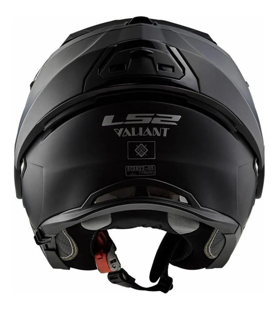 Casco Abatible LS2 Valiant 180° Solid Negro Mate FF399