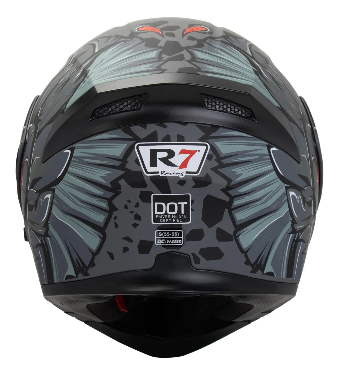 Casco Abatible R7 Racing Unscarred Piranha DOT