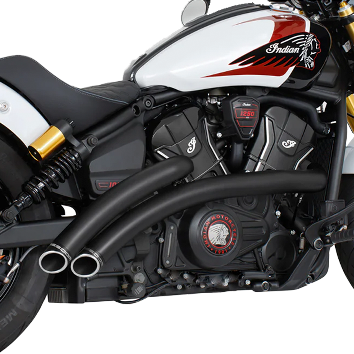 Escape Freedom Performance Radical Radius Negro para Indian 2025 Scout / 101 / Classic / Super / Sport / Bobber