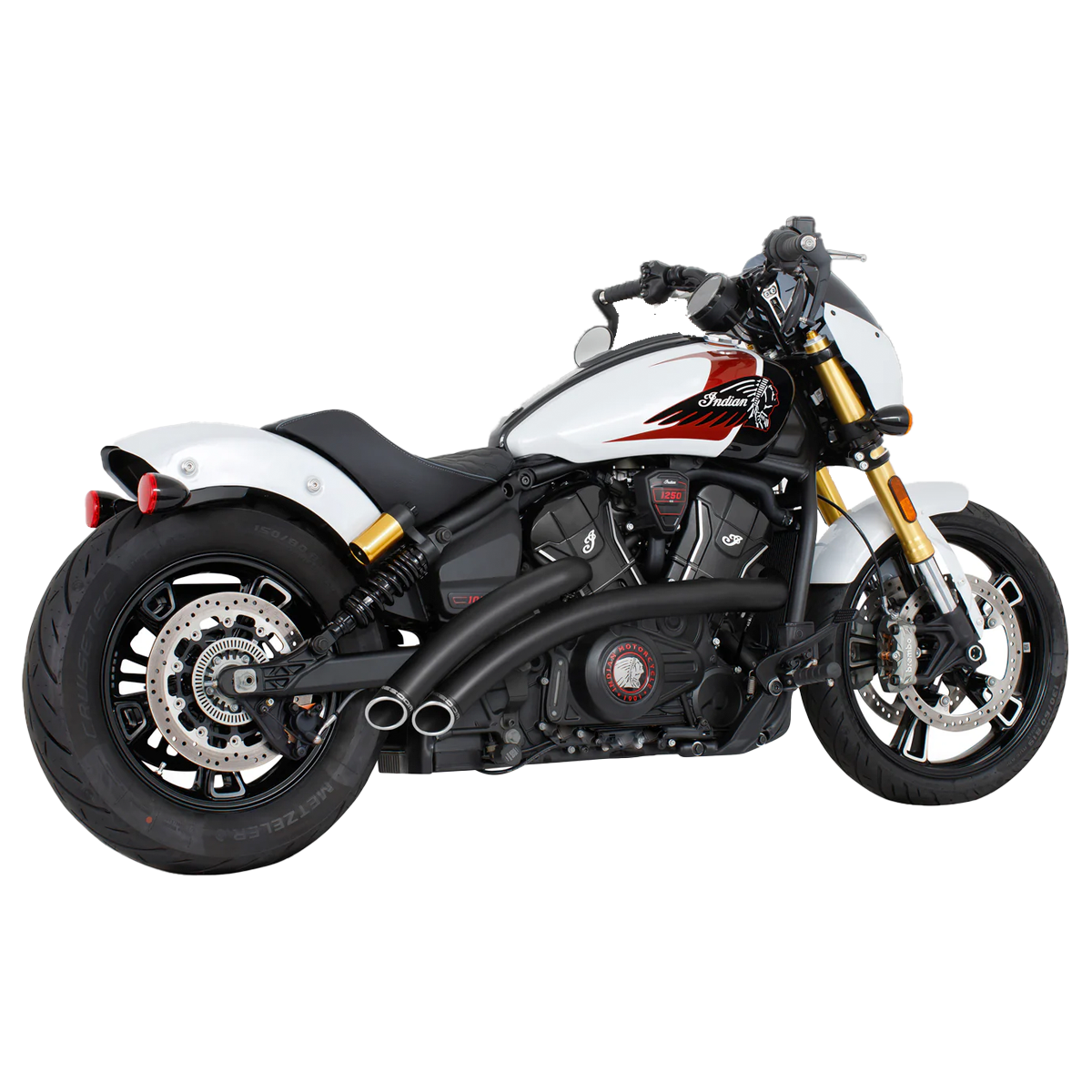 Escape Freedom Performance Radical Radius Negro para Indian 2025 Scout / 101 / Classic / Super / Sport / Bobber