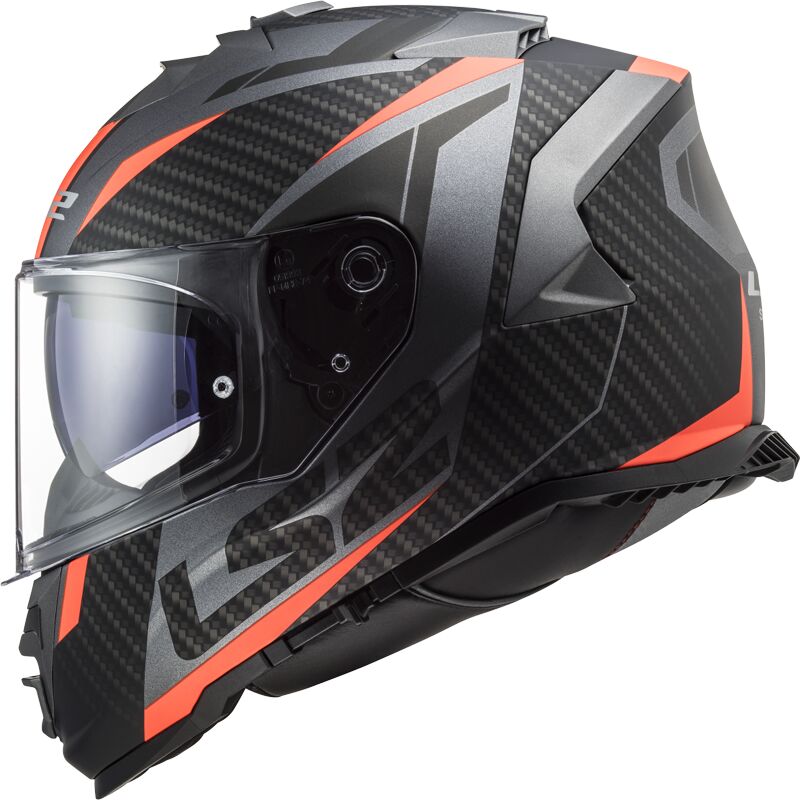 Casco Cerrado LS2 Storm II Racer Negro / Naranja FF800