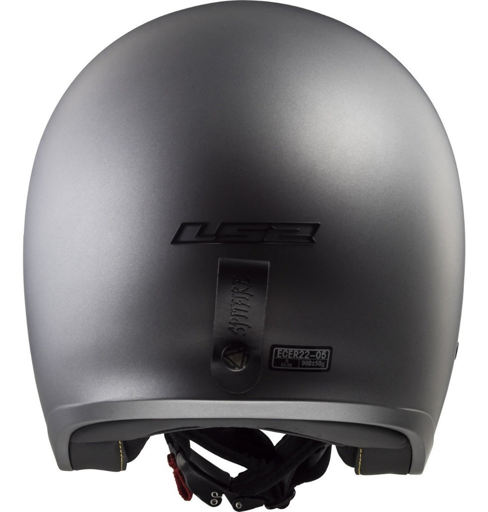 Casco Abierto LS2 Spitfire Solid Titanium Mate OF599