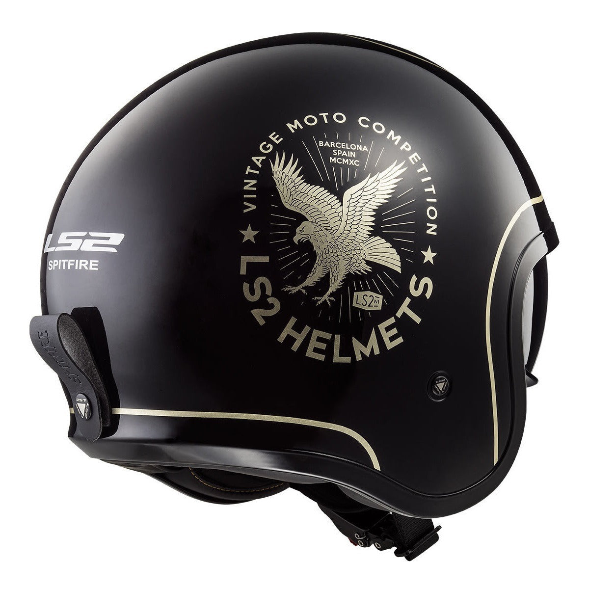 Casco Abierto LS2 Spitfire Flier Negro OF599