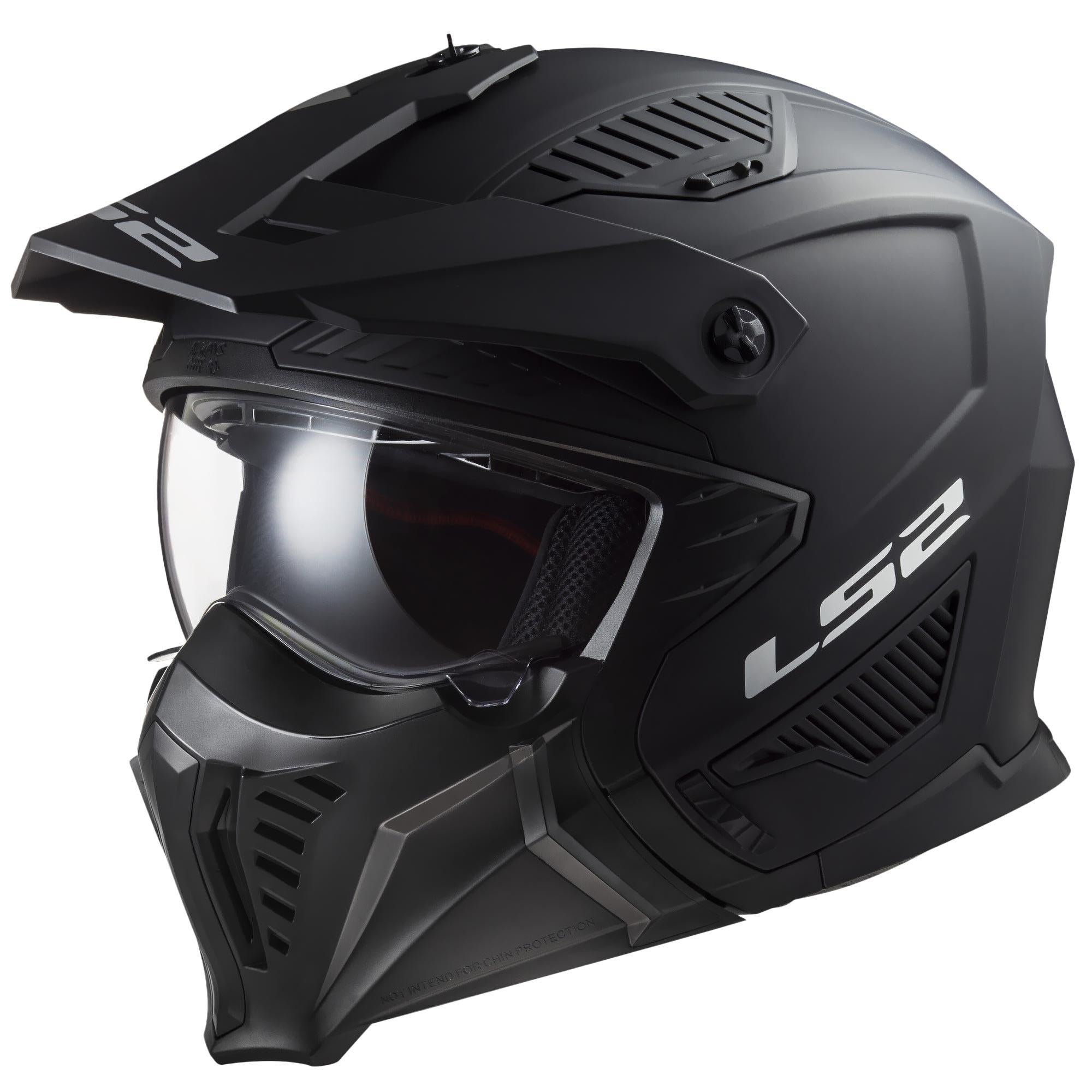 Casco Cross City LS2 Drifter Solid Negro Mate OF606