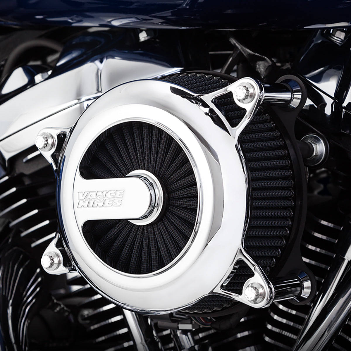 Filtro de Aire Vance & Hines VO2 Rogue Cromo para Harley Davidson '08-'16 Touring / '09-'16 Tri Glide / '16-'17 Softail / '16-'17 Dyna Low Rider S