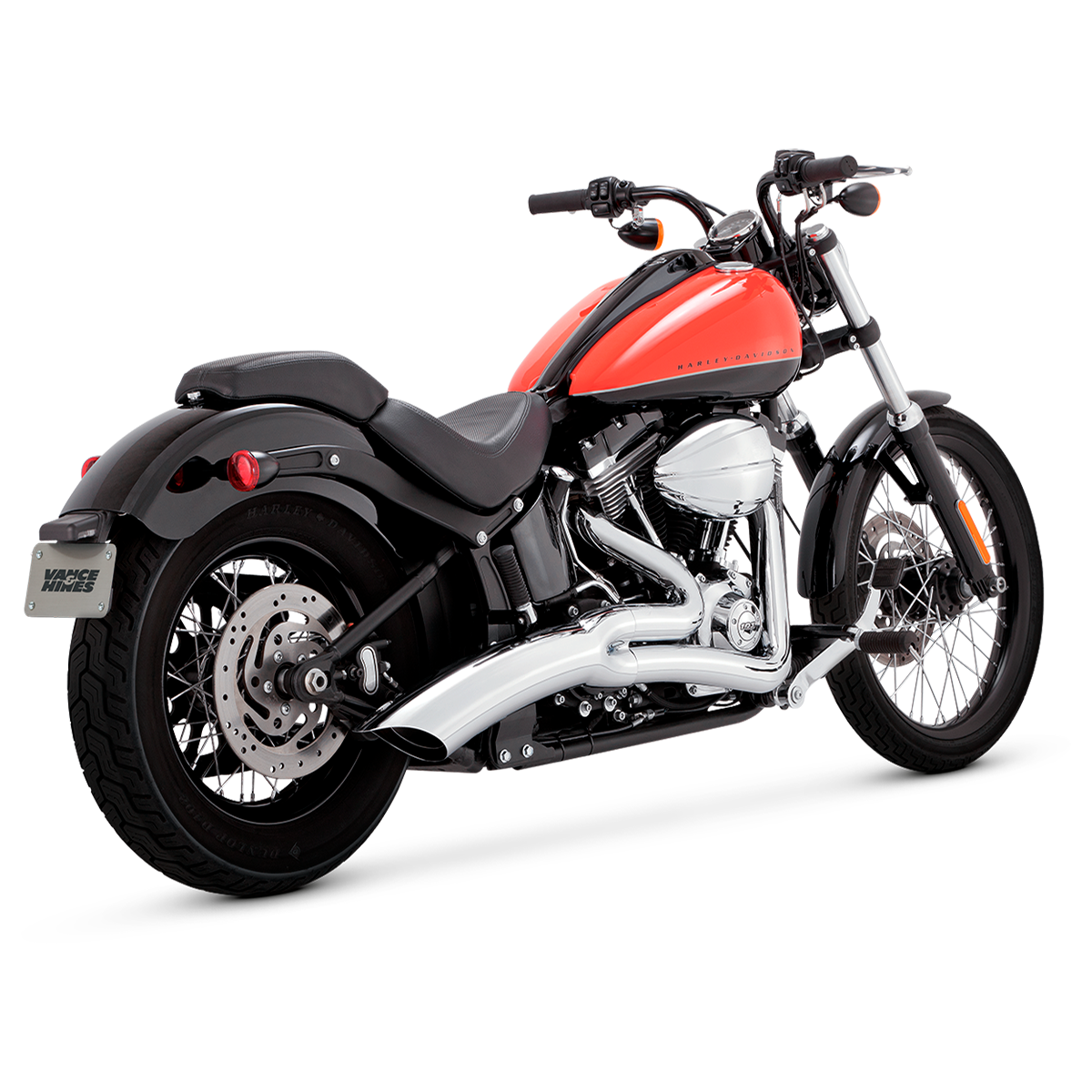 Escape Vance & Hines Big Radius 2 En 1 para Harley Davidson '86-'17 Softail Slim / Fatboy / Deluxe (Sistema Completo)