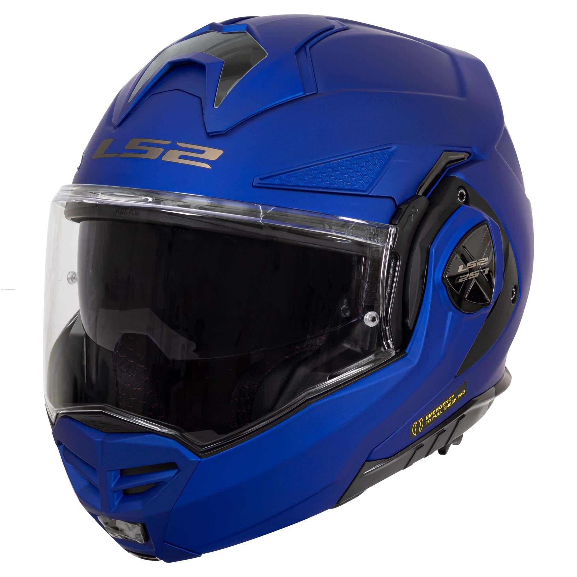 Casco Abatible LS2 Advant X Solid Azul Mate FF901