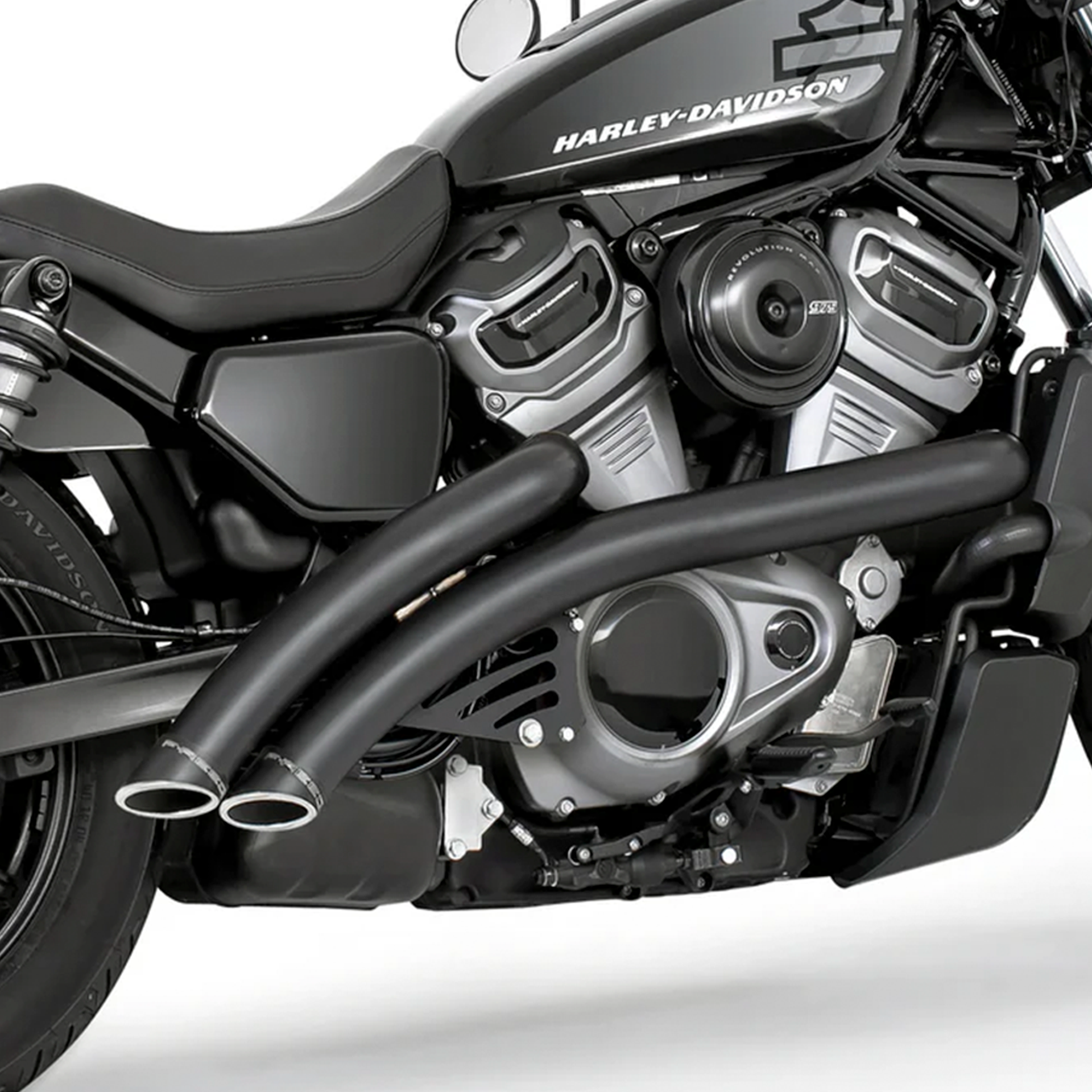 Escape Freedom Performance Radical Radius Negro para Harley Davidson '22-'24 Nightster (Sistema Completo)