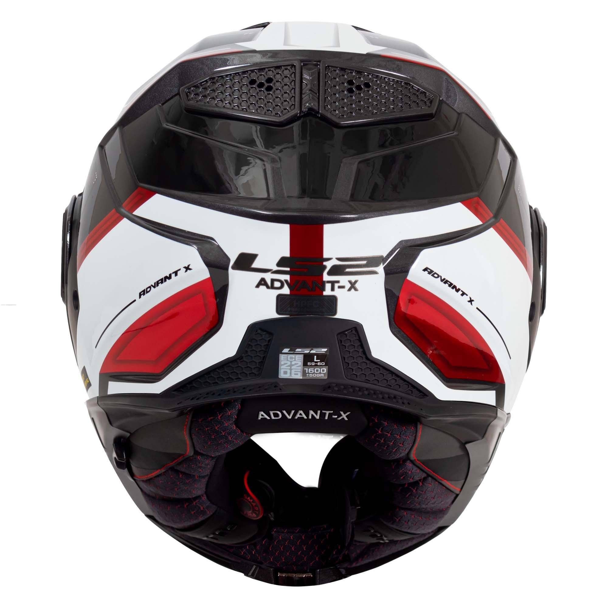 Casco Abatible LS2 Advant X Spectrum Negro / Blanco / Rojo FF901