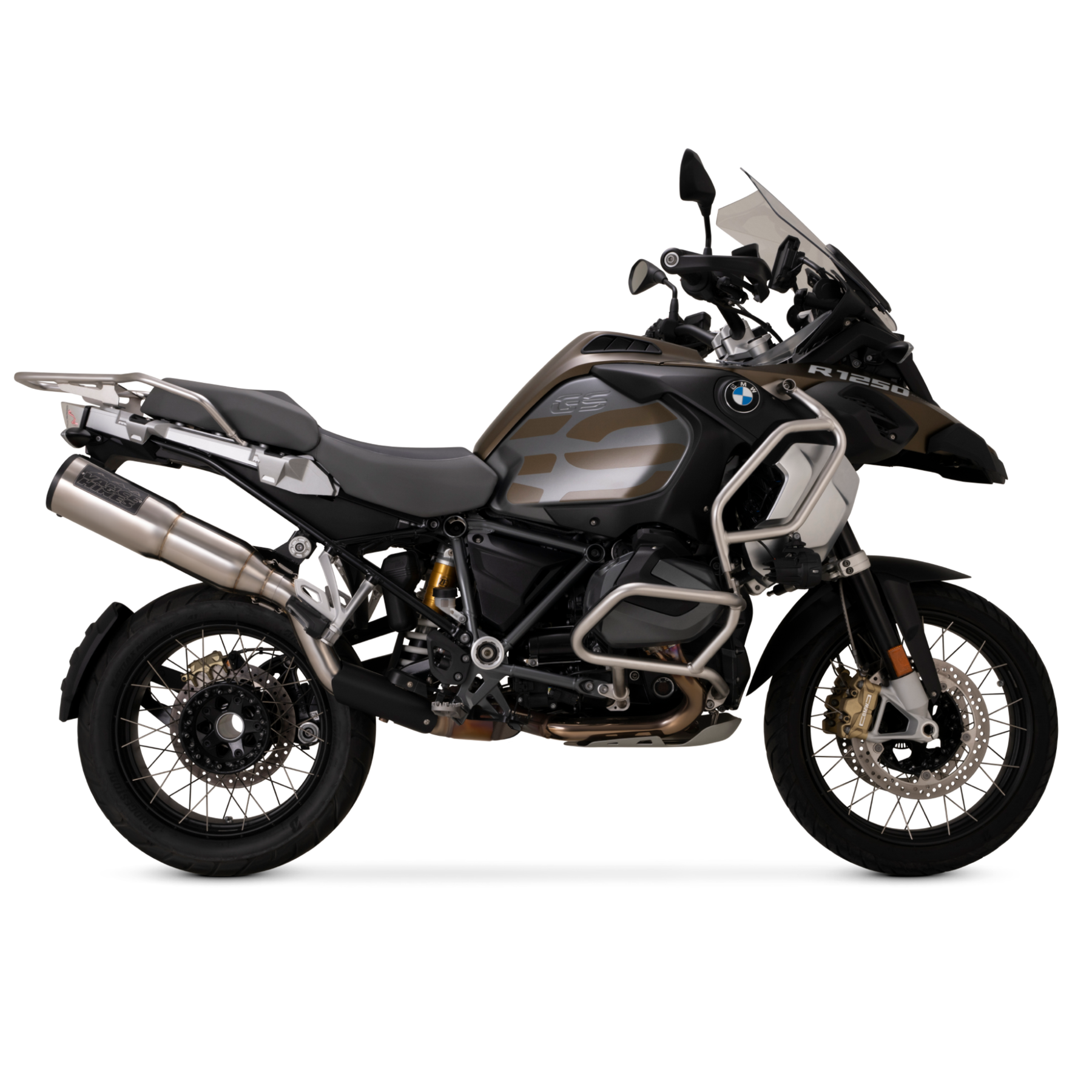 Escape Vance & Hines Adventure Hi-Output 500 para BMW '19-'24 R 1250 GS / GS Adventure (Cola)