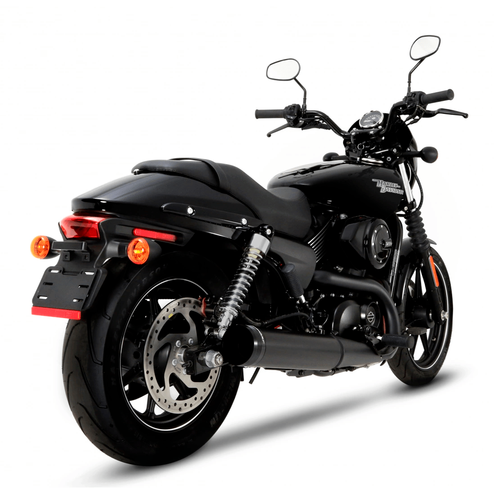 Escape Rinehart Racing 4″ Slip On Negro para Harley Davidson '15-'20 Street 500 & 750