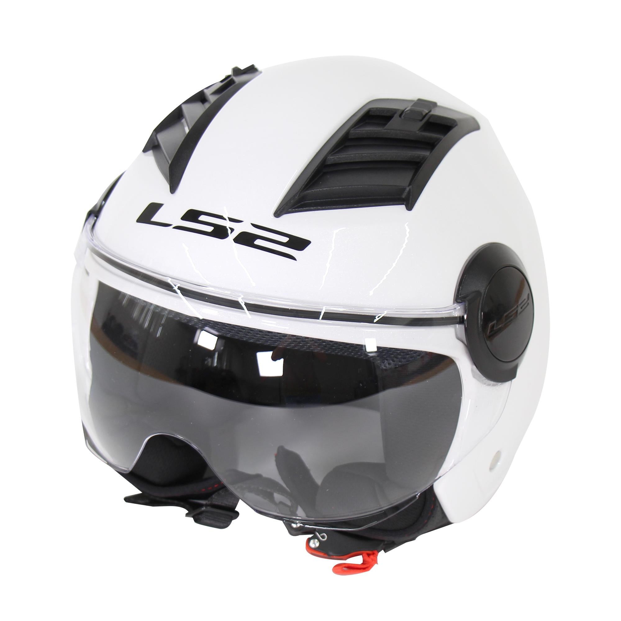 Casco Abierto LS2 Airflow Solid Blanco OF562