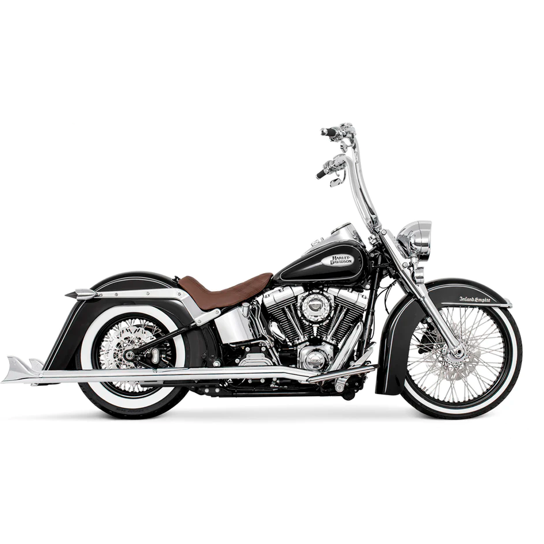 Escape Freedom Performance 2.5″ Classic Sharktail True Duals Cromo para Harley Davidson '07-'17 Softail (Sistema Completo)