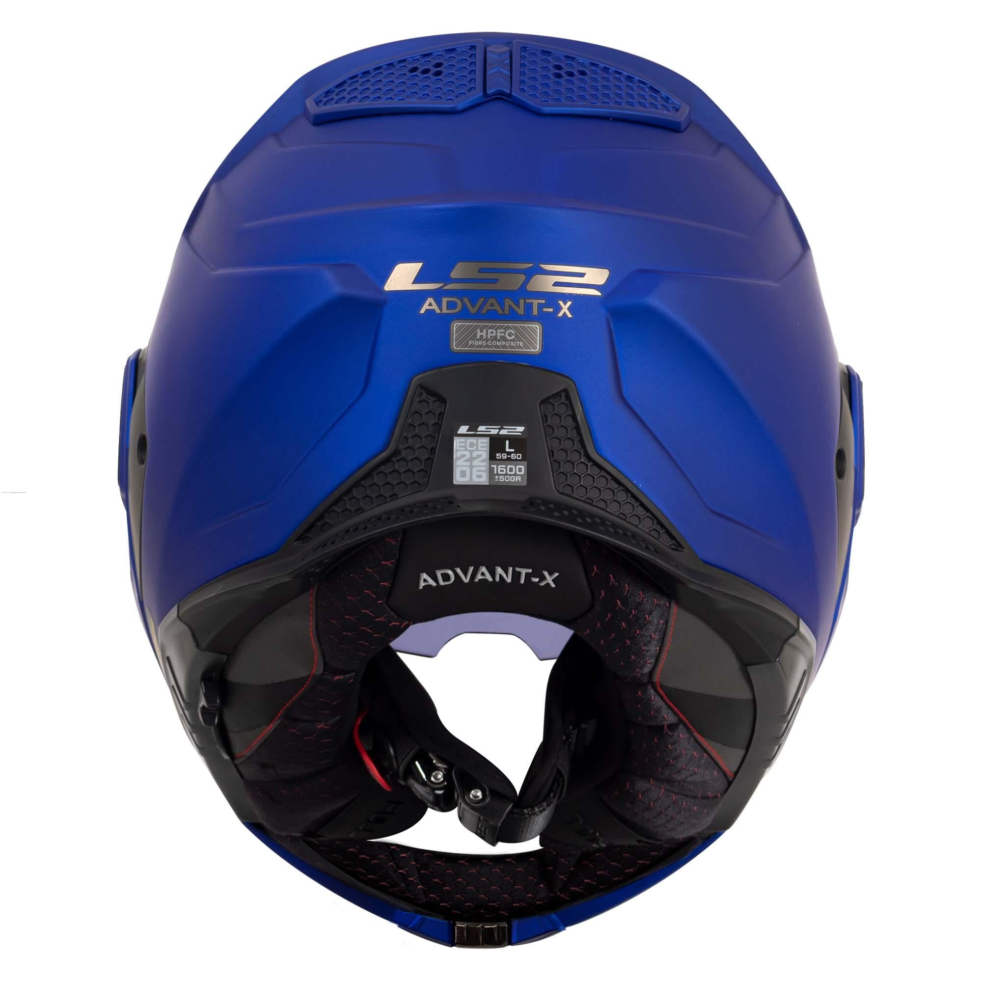 Casco Abatible LS2 Advant X Solid Azul Mate FF901