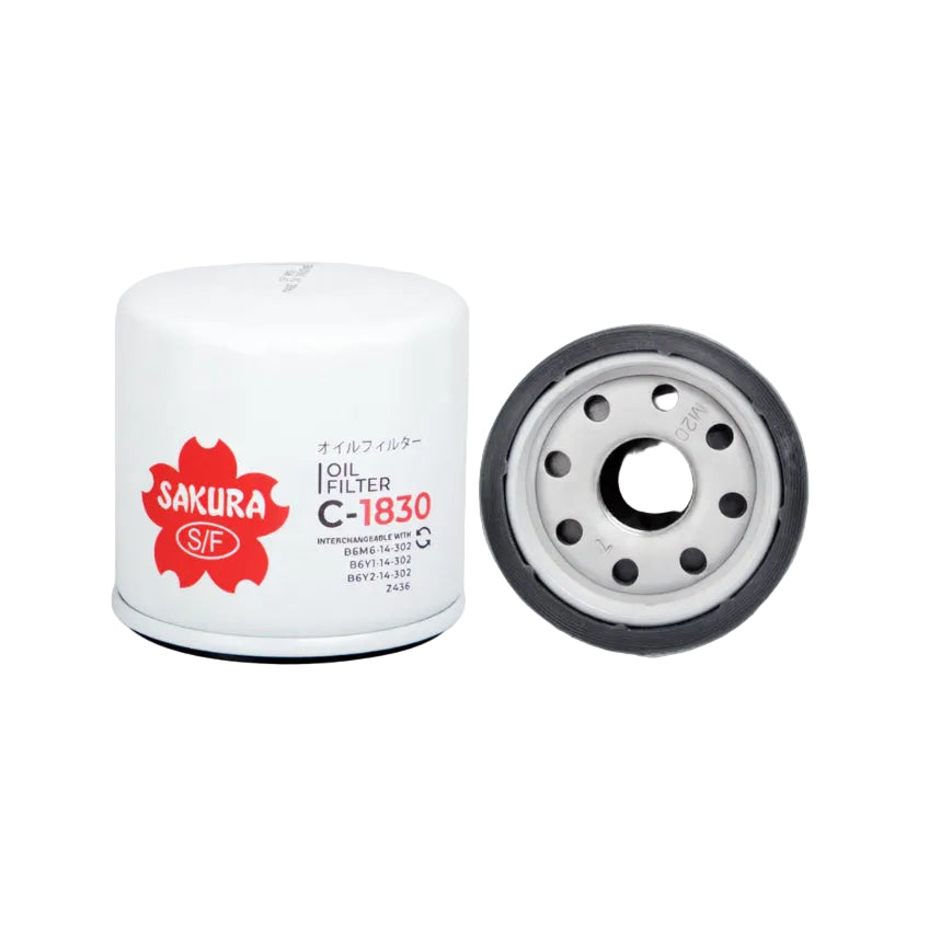 Sakura Filtro de Aceite C-1830 para Chevrolet, Dodge, Hyundai, Mazda, Mitsubishi, Nissan, Renault,  Suzuki