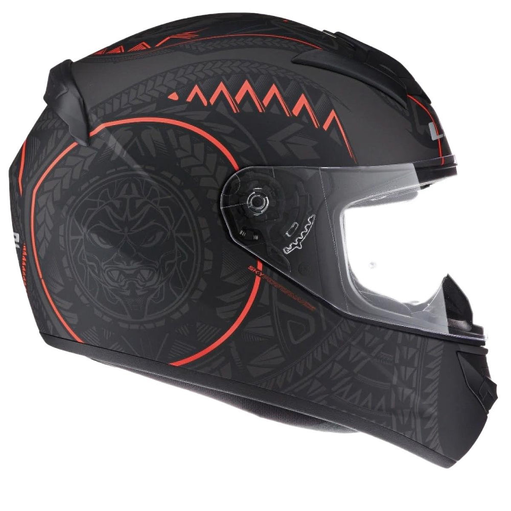 Casco Cerrado LS2 Rookie Takaroa Negro Mate Rojo FF352