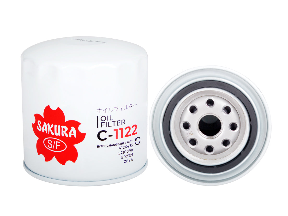 Sakura Filtro de Aceite C-1122 para Audi, Chrysler, Jeep, Mitsubishi