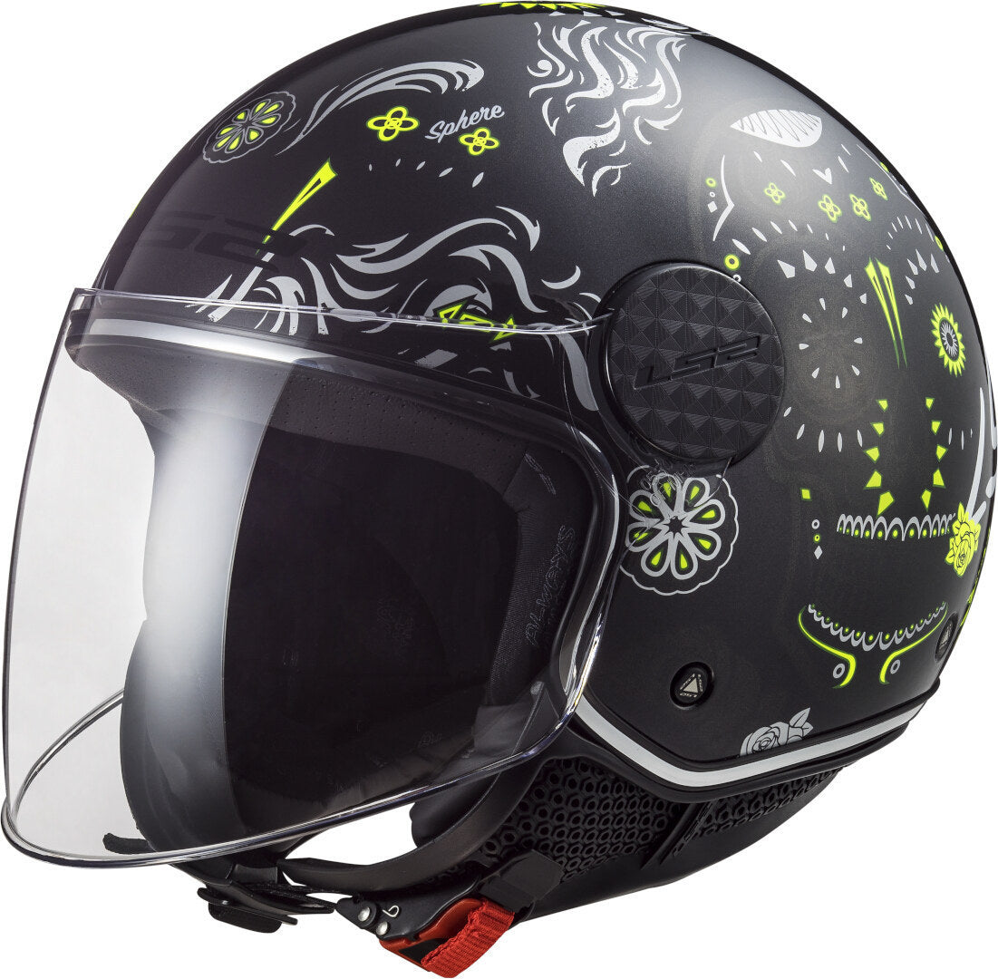 Casco Abierto LS2 Sphere Lux Maxca Negro OF558