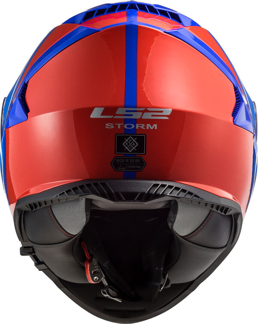 Casco Cerrado LS2 Storm II Slant Azul / Rojo FF800