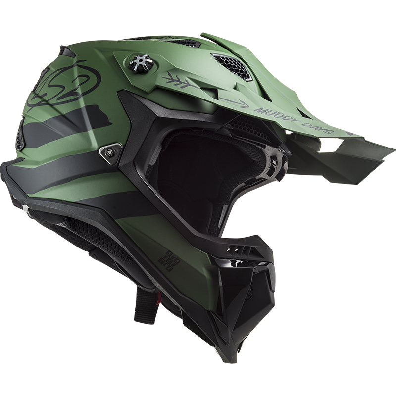 Casco Cross LS2 Subverter Cargo Verde Mate MX700