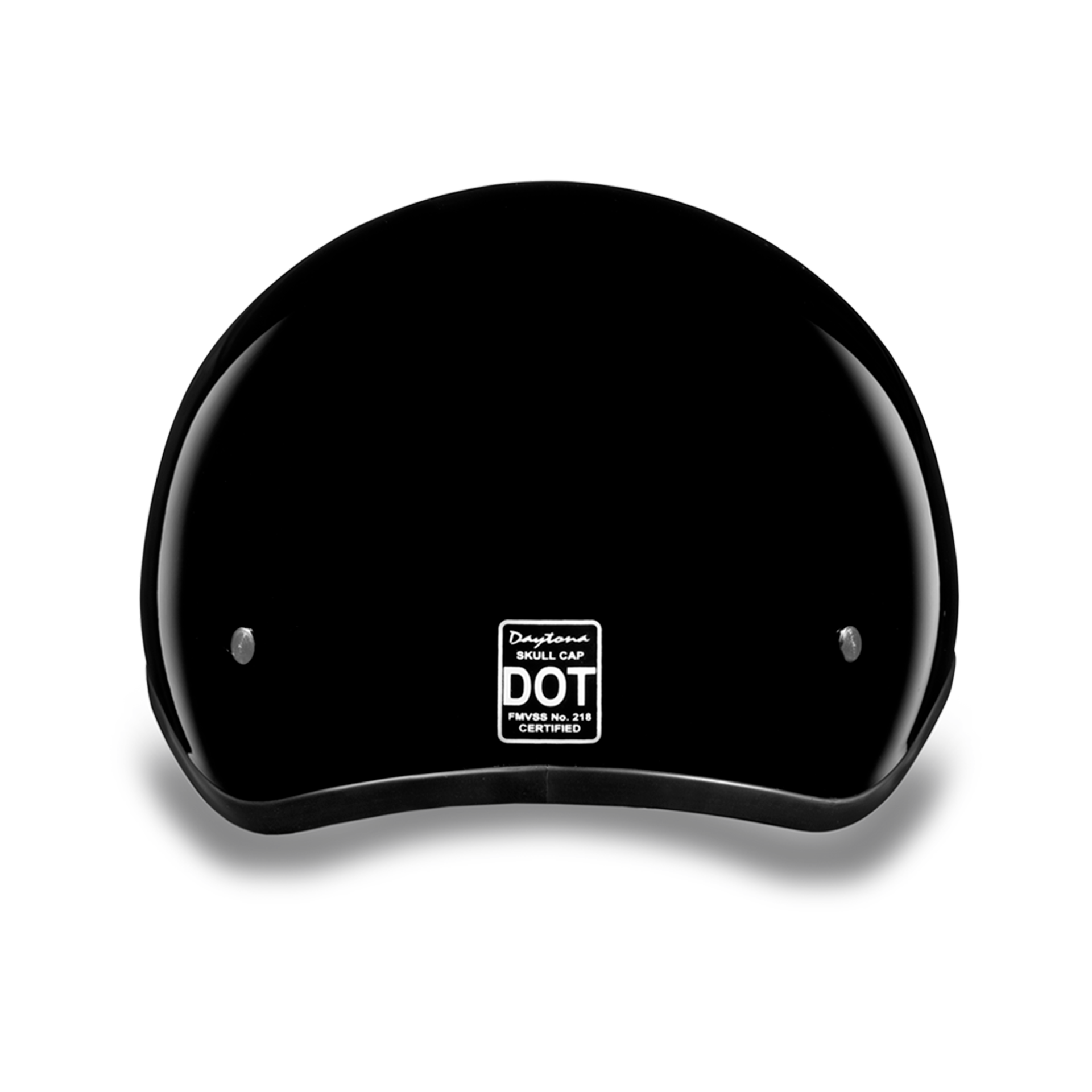 Casco Abierto Daytona Helmets Skull Cap D.O.T. - Negro Brillante